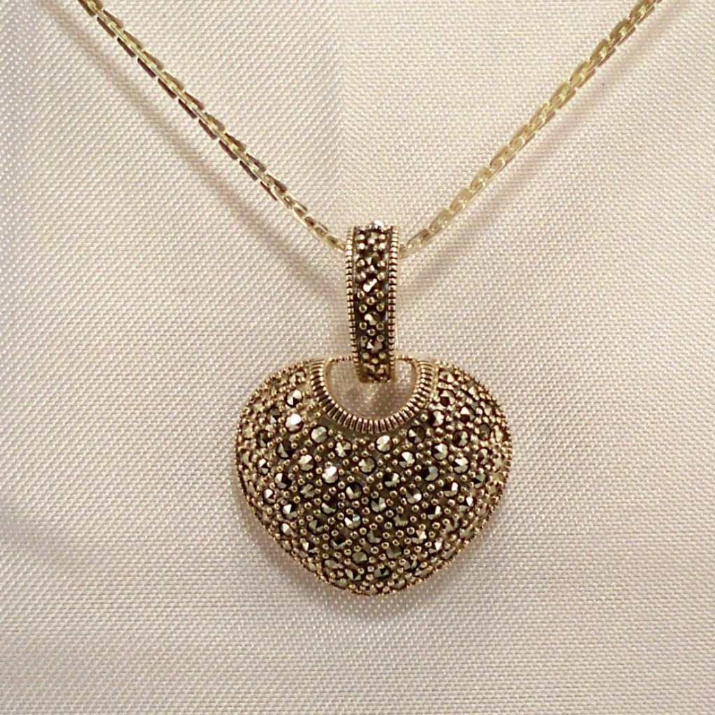 New Heart Silver 18k White Gold P Chain Designer Necklace